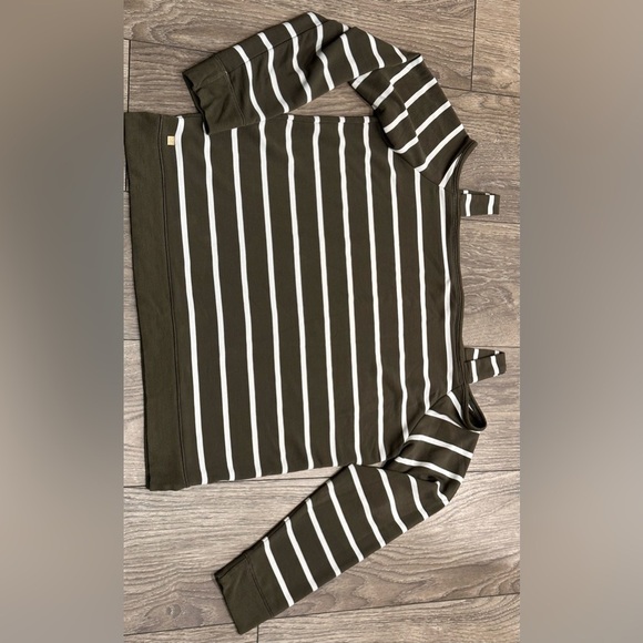 ☘️Lauren Ralph Lauren Women's Cold Shoulder Striped Tunic – Size L☘️ - Picture 12 of 13